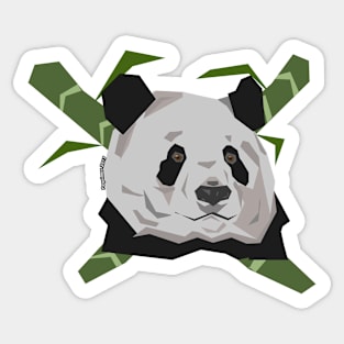 Geometric Panda Sticker